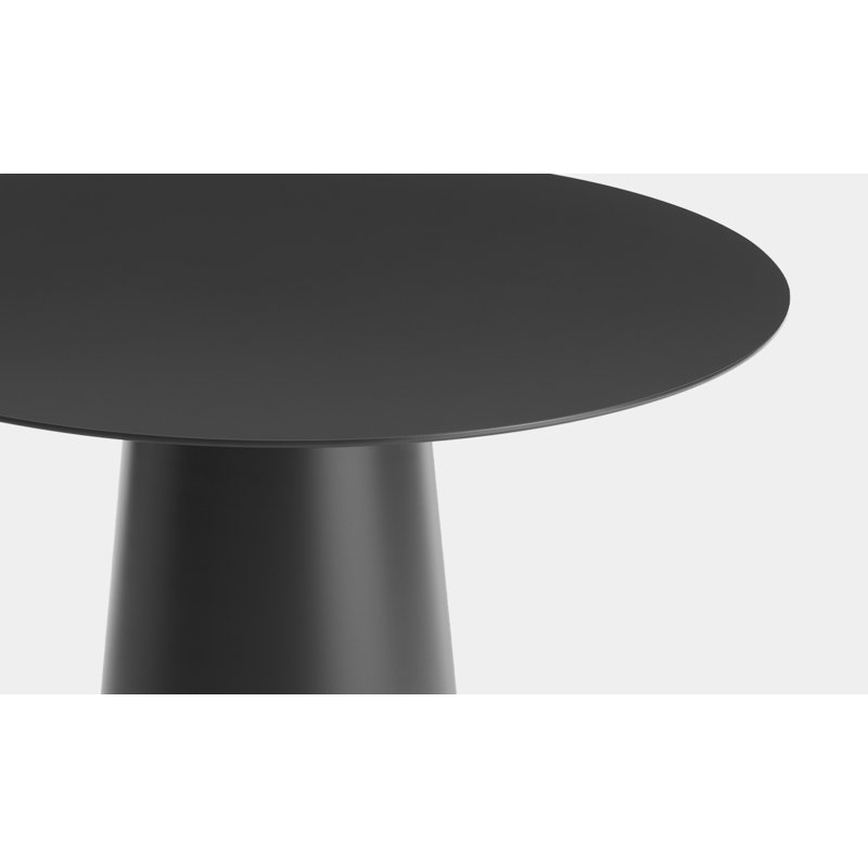 Circula Round Dining Table, White, Bar (40" Height), 36" W x 36" L