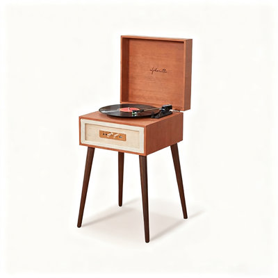 Tourne-disque vinyle Retromax Bluetooth: lecteur LP sur pied