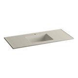 Ceramic/Impressions® Vitreous China Rectangular Drop-in Bathroom Sink with Overflow