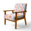 Chaise d'appoint Kids Patchwork - Fauteuil orange mosaïque pastel-1016468720