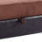 Elegant Chocolate Upholstered Ottoman-919525783