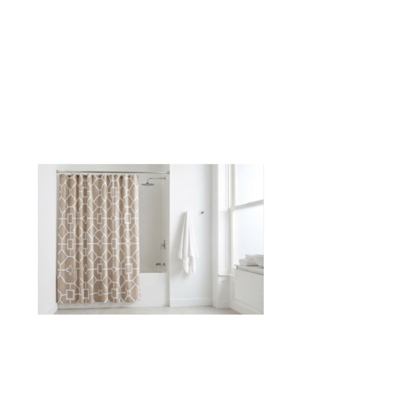 Rideau de douche simple Nev, Bouleau