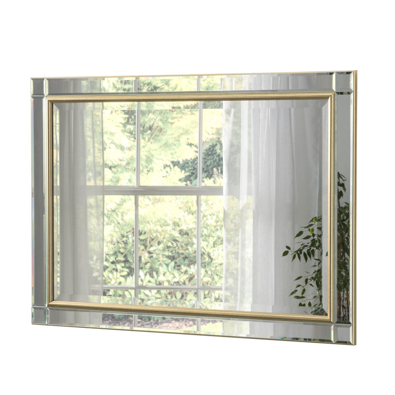 Abbeville Venetian Bevelled Accent Mirror, 136cm H x 105.5cm W