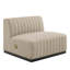 Chaise sans accoudoirs rembourrée en tissu Conjure Channel-1113153780