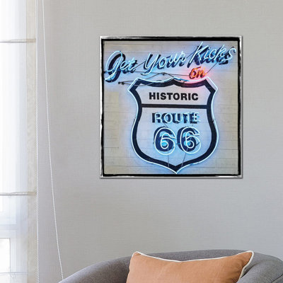 Get Your Kicks 1 Piece Wrapped Canvas Wall Art