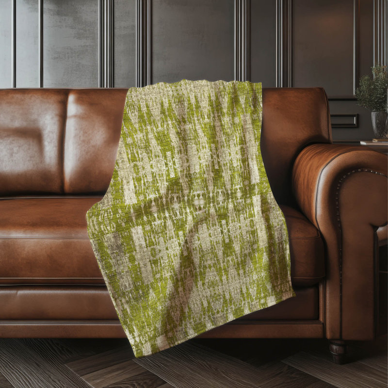 Jeté marocain Sherpa ASB580 Addison, Olive