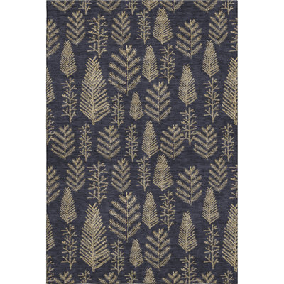 Premium Machine Washable Dockside AMF1813 Christmas Tree Leaves Rug