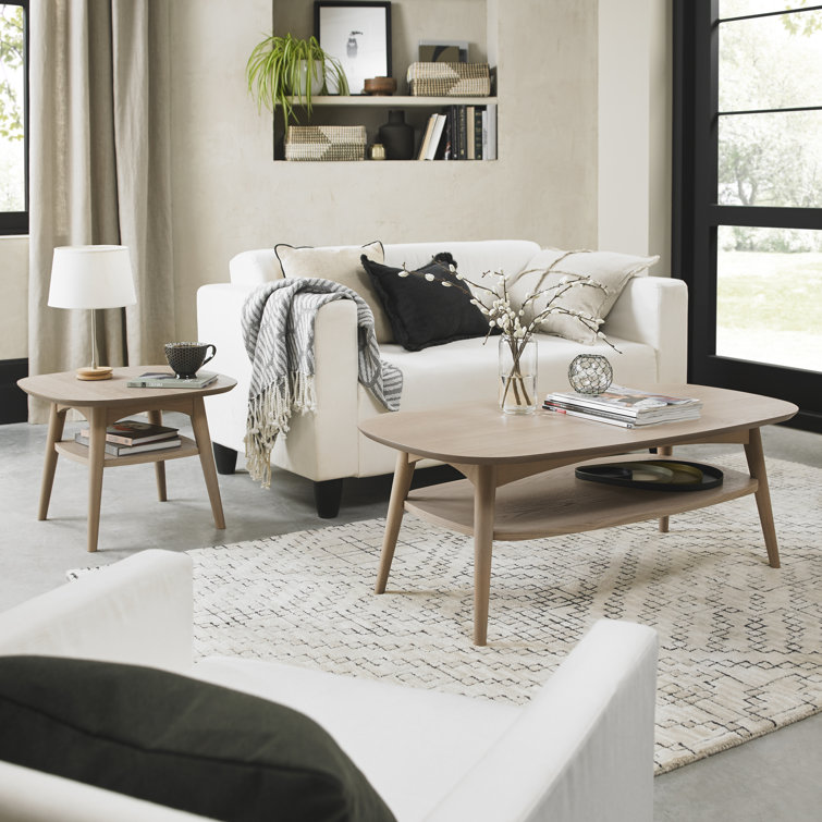 Sievers 2 - Piece Solid Wood Living Room Table Set