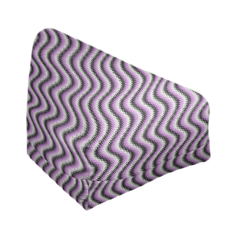 Sac de pois Kitterman, H 27 po x l 30 po x P 25 po, Housse de pouf, Orchidée / noir
