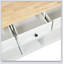 Chariot de cuisine avec comptoir à abattants en bois d'hévéa, supports de rangement internes pour porte d'armoire-544290382