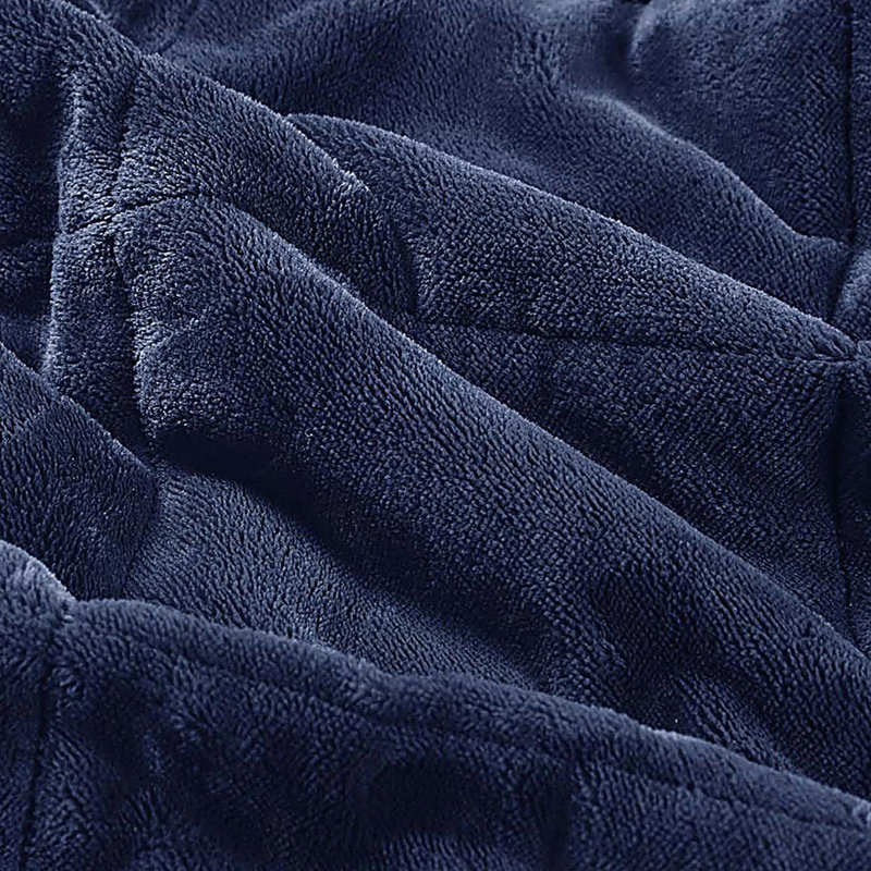 Couverture réversible en duvet HeiQ Smart, Très grand lit, Marine