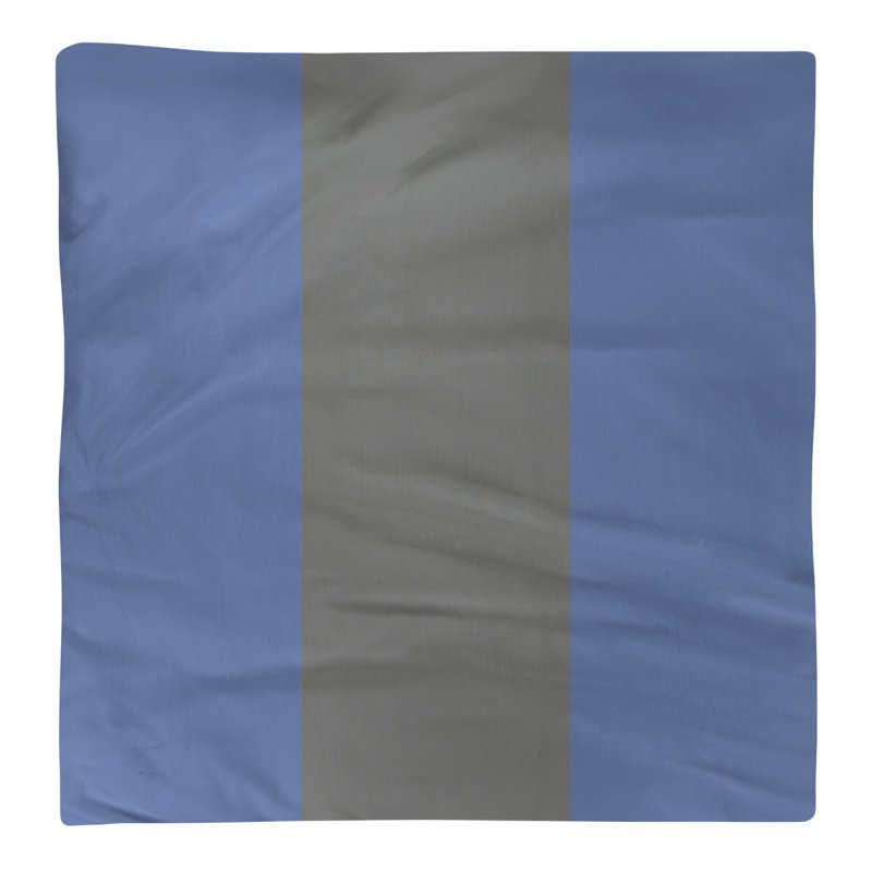 Memphis Striped Square Napkin, 22" W x 22" L, Basketball Blue/Basketball Gray/Basketball Blue, Polyester
