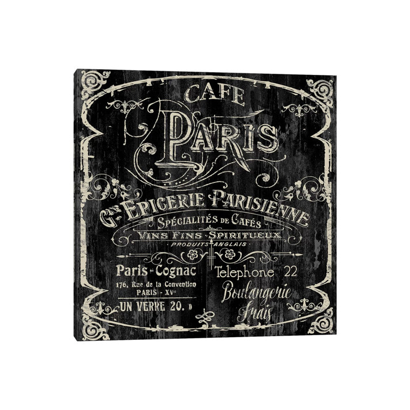 Paris Bistro VI by Color Bakery - Wrapped Canvas Print