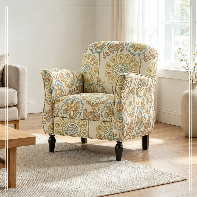 Fauteuil d'appoint avec pieds robustes