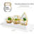 Sorbus Wall Mounted Floating Shelves for Wall Décor - Medium 16.25 Inch, 4 Pack, White-931957339-931957337