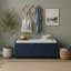Banc de rangement TREXM avec 3 portes en forme de volet, banc à chaussures avec coussin amovible et espace de rangement caché-133700762-133700763