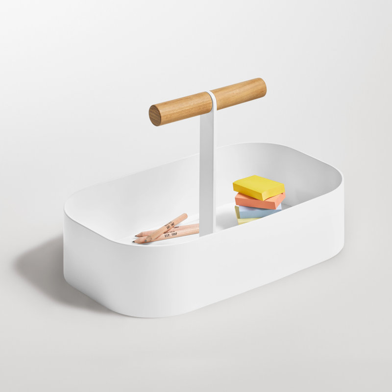 Pluck Large Caddy, White