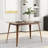 Dining Table Solid Wood Legs, Walnut