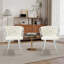 Chaise de salle à manger rembourrée en métal (ensemble de 2)-1178674766-1178674803