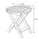 Table d'appoint d'extérieur pliante Brently