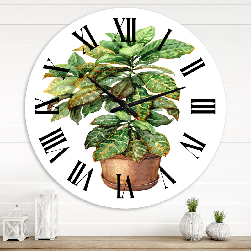 Horloge murale traditionnelle Croton In Clay, Grand