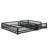 Floor-Mounted Bunk Bed Frame With Ladder, Safety Guardrails And Easy Assembly-975079714-975079715