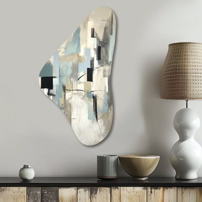 Clidie - art mural asymétrique en forme de Boomerang abstrait