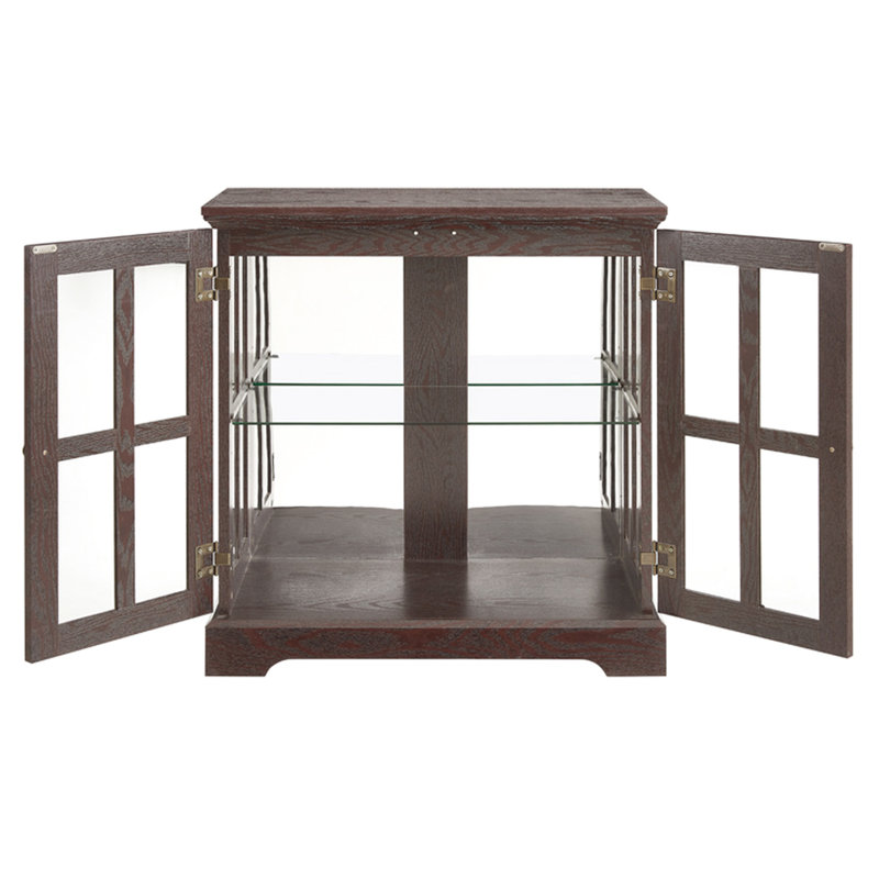 Retro Cabinet With Adjustable Shelves, Led Lighting, Vintage Design For Home Decor Style , Look