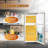 Mini Retro Fridge 3.2 Cu.Ft. Apartment Size Refrigerator with FreezerRetro Fridge Style with 7-Level Adjustable Thermostat Compact Vintage 2 Door Fridges for KitchenDorm ApartmentCream-124665560