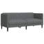  Ensemble de canapé en tissu gris foncé (100% polyester), contreplaqué, bois massif-433256401