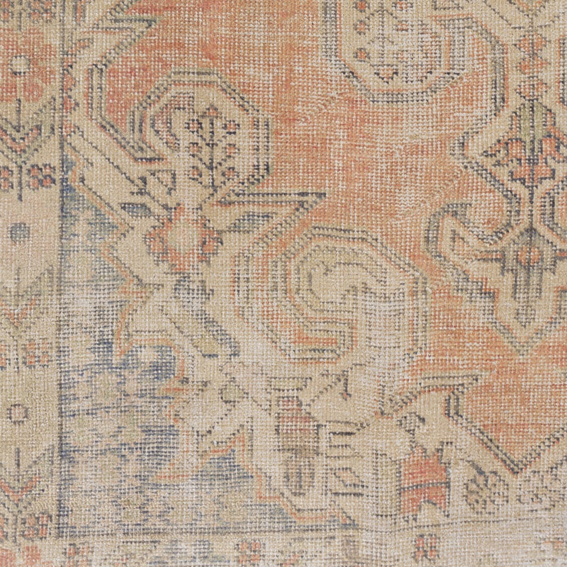 Tapis oriental beige / orange touffeté à la main Diderich, Rectangle 2 pi x 3 pi