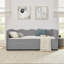 Lit de jour simple, canapé-lit convertible 3-en-1 Gingham-133070079-133070080