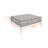 Outdoor Square Cushion Cover, Individual Box Cushion Sofa Cover With Piping Gray-1599090235