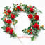 2 guirlandes de fleurs flexibles 6 pièces, rose artificielle-352187263-352187262