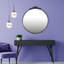 Miroir mural rond orné d'inspiration baroque-1801217962