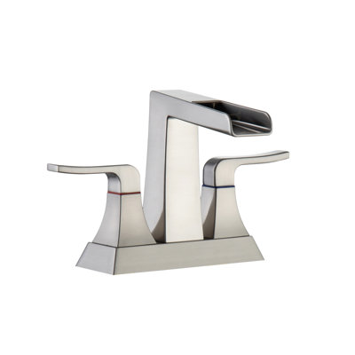 Widespread Bathroom Sink Faucet Brushed