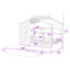 Lit plateforme en bois avec couchette et tablettes Abem-1123392932-1123392933