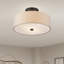 Plafonnier semi-encastré à deux lumières Flaire-121626746-121626747