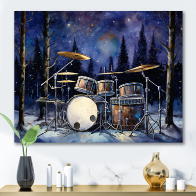 «Music Drums In Winter I», reproductions d'art mural musical