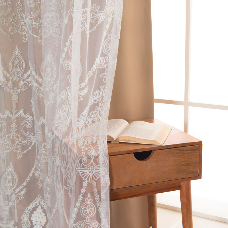 Portishead Room Darkening Curtain, 52" W x 84" L, Wheat