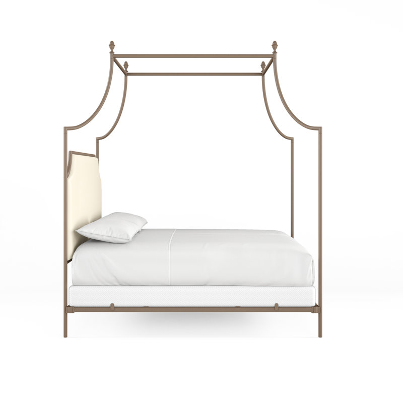 337 Flying Arch Canopy Bed | Complete Canopy, Bronze/Beige, King