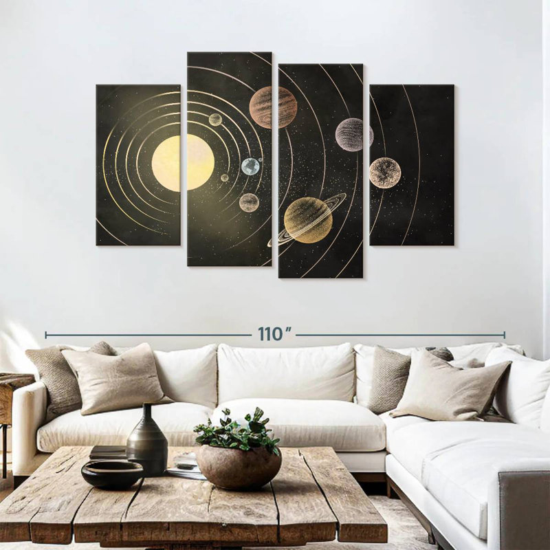 Oberle Solar System Orbit Rings, 54" H x 84" W