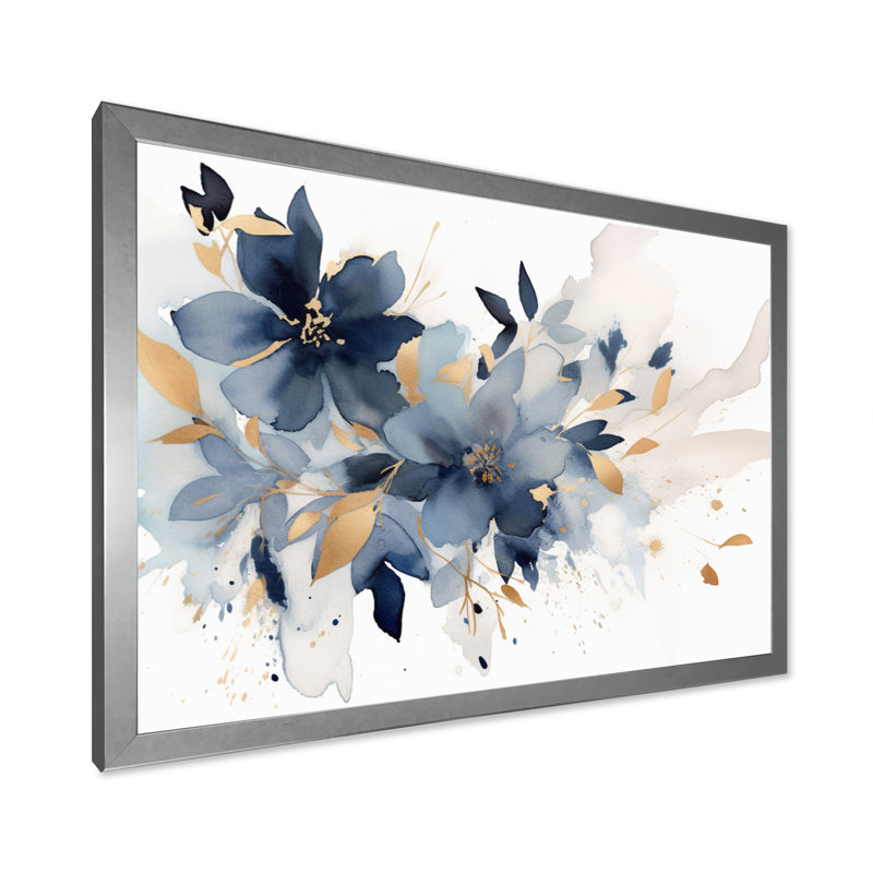 «Lilacs mauves», impression sur toile, Cadre photo argenté, H 30 po x l 40 po x P 1,5 po