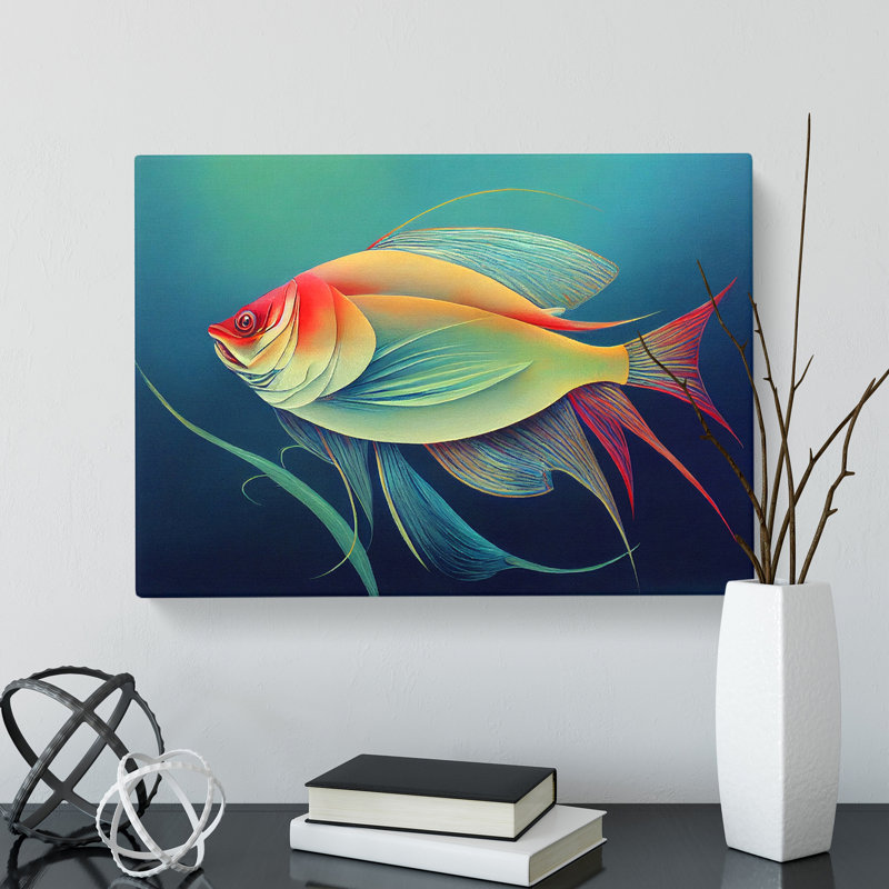 Fish Portrait Vol.3 - Wrapped Canvas, 35cm H x 50cm W x 3cm D