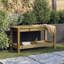 Alzugaray Solid Wood Outdoor Bench-707743951-707743950