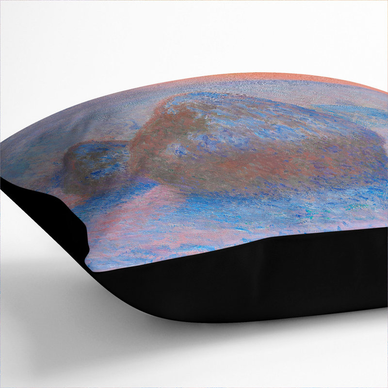 Square Cushion, 55cm H x 55cm W x 20cm D, Black