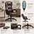 Durable Cozy Ergonomic Chair 6 Point Vibrating Massage Comfortable with Footrest Massage Office Chair