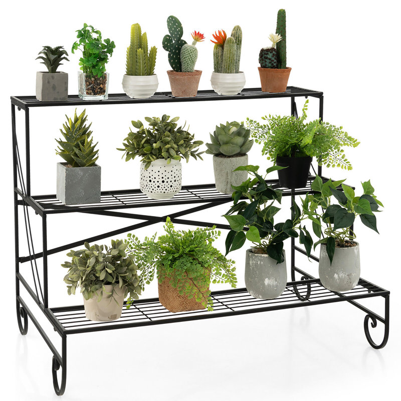 Support pour plante à 3 niveaux