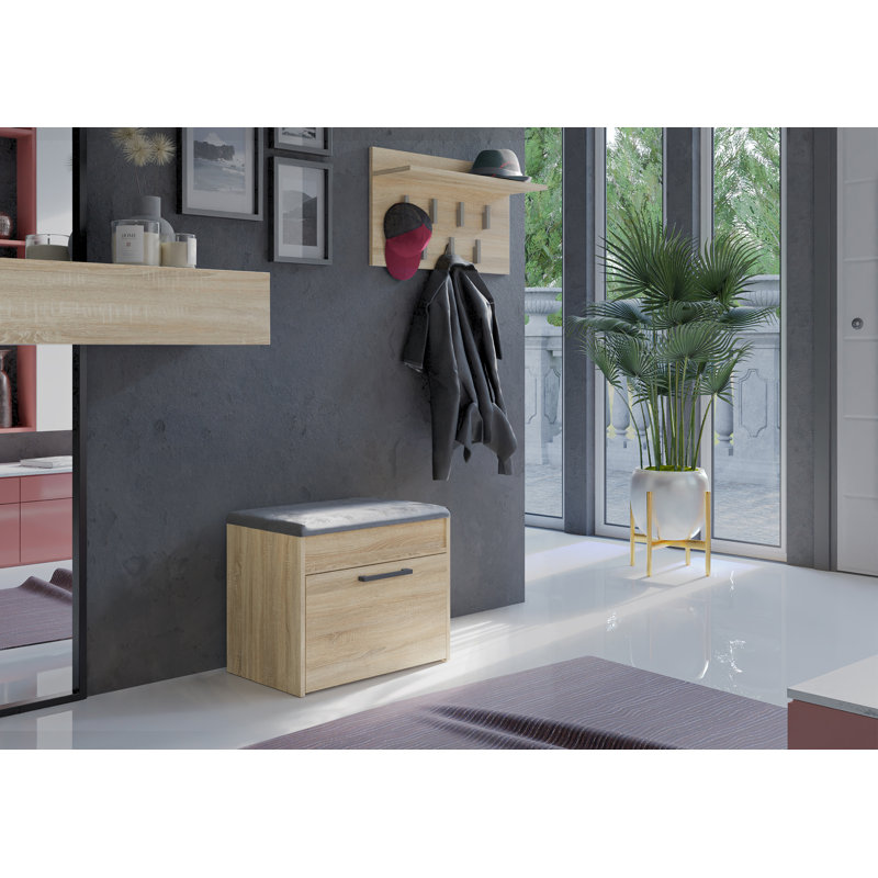 Shoe Storage Cabinet, Sonoma Oak