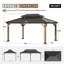 Jolydale 12 x 16 pi Pavillon de jardin en bois massif Soild
